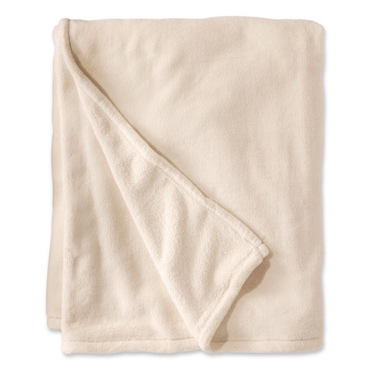 Wicked Plush Throw, 60 x 80, Antique White