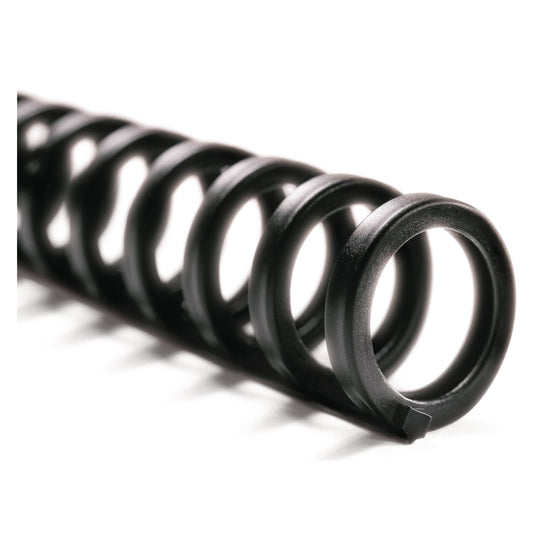 ProClick Easy Edit Spines for 11 x 8.5 Documents, 32 Rings, 0.5" (85-Sheet) Capacity, Black, 25/Pack