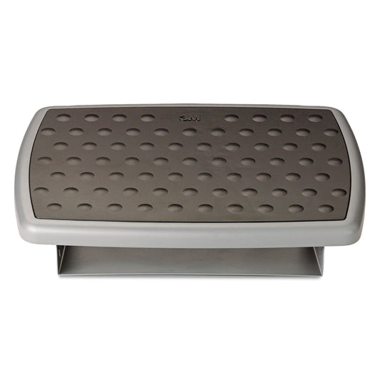 ADJUSTABLE HEIGHT/TILT FOOTREST, NONSKID PLATFORM, 18W X 13D X 4 TO 4.75H, CHARCOAL GRAY