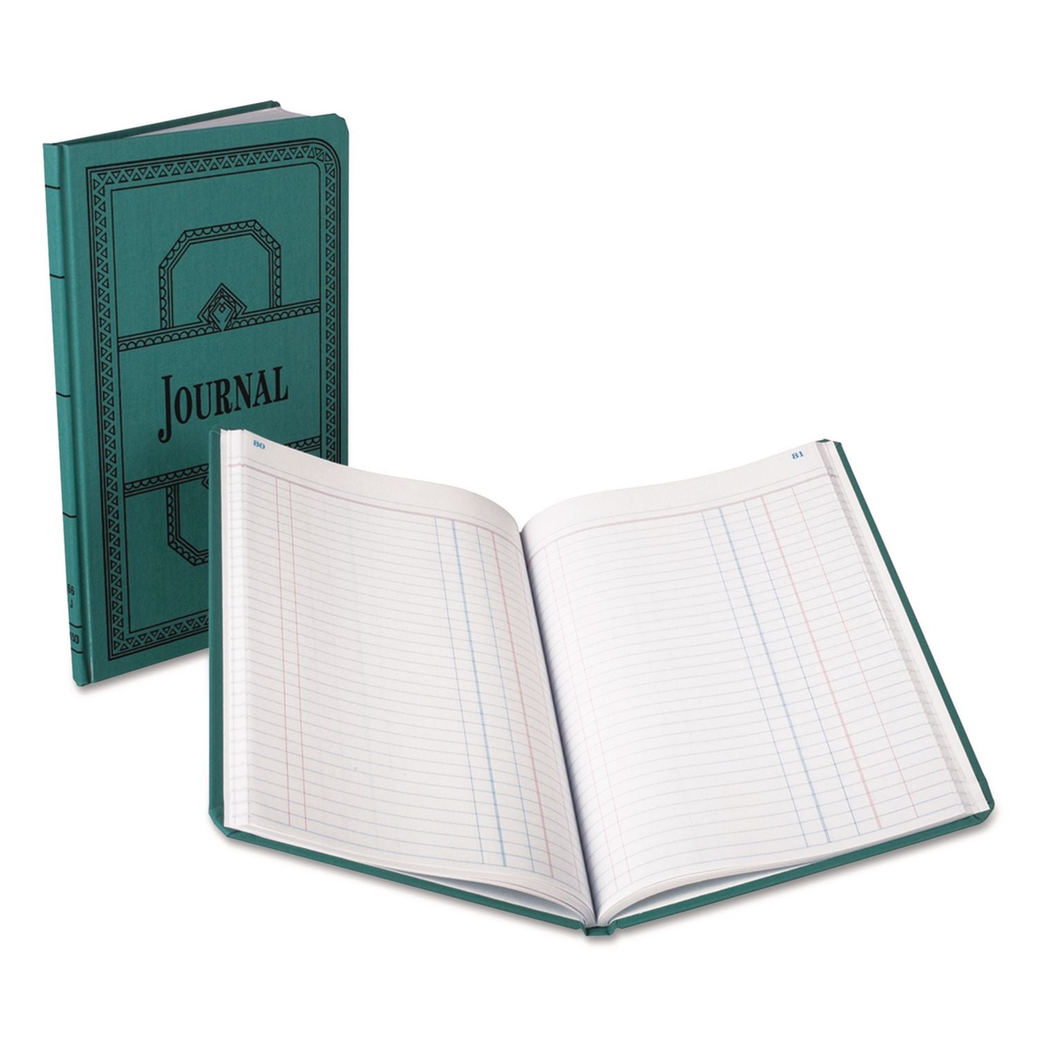 Account Journal, Journal-Style Rule, Blue Cover, 11.75 X 7.25 Sheets, 150 Sheets/book