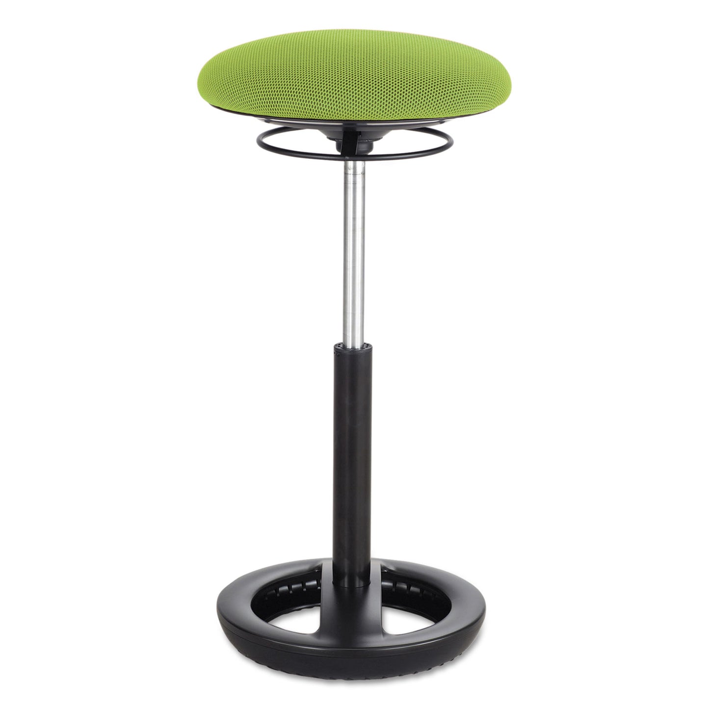 Twixt Extended-Height Ergonomic Chair, Supports 250 lb, 22" to 32" Seat Height, Green Seat, Black Base