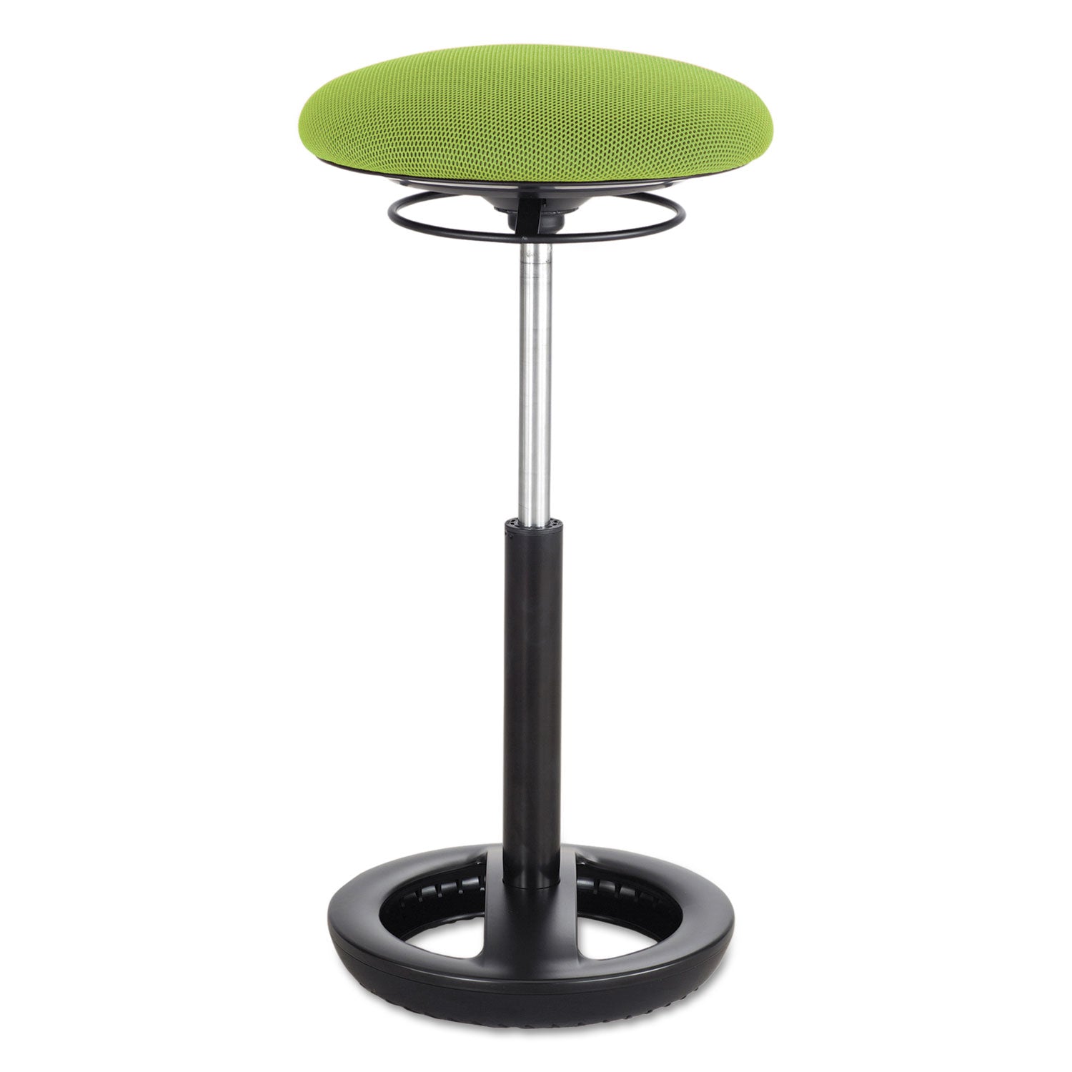 Twixt Extended-Height Ergonomic Chair, Supports 250 lb, 22" to 32" Seat Height, Green Seat, Black Base