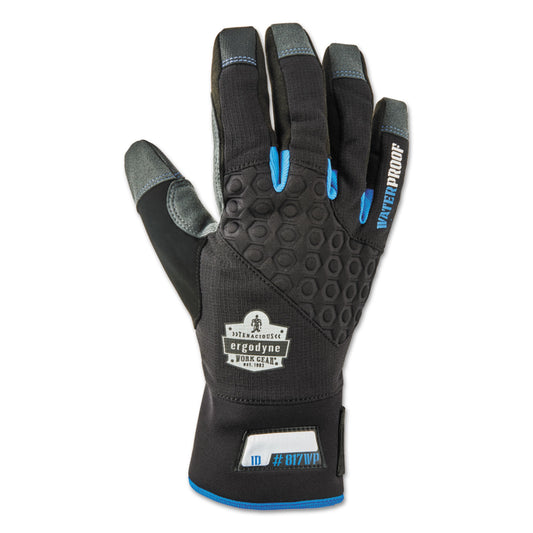 Proflex 817WP Reinforced Thermal Waterproof Utility Gloves, EN388: 3423X, XX-Large, Black, Pair