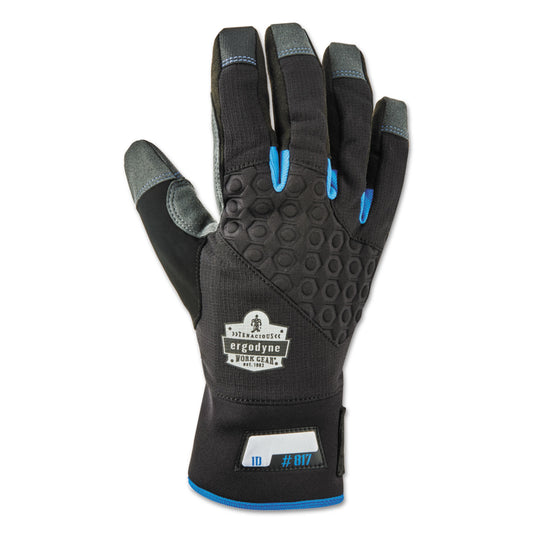 Proflex 817 Reinforced Thermal Utility Gloves, EN388: 3423X, Medium, Black, Pair