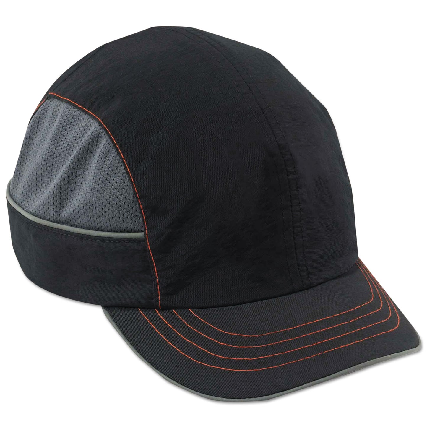 Skullerz 8950 Bump Cap, Short Front Brim, XXX-Small to Large (Up to 7.5), 0.01" Insert, Black