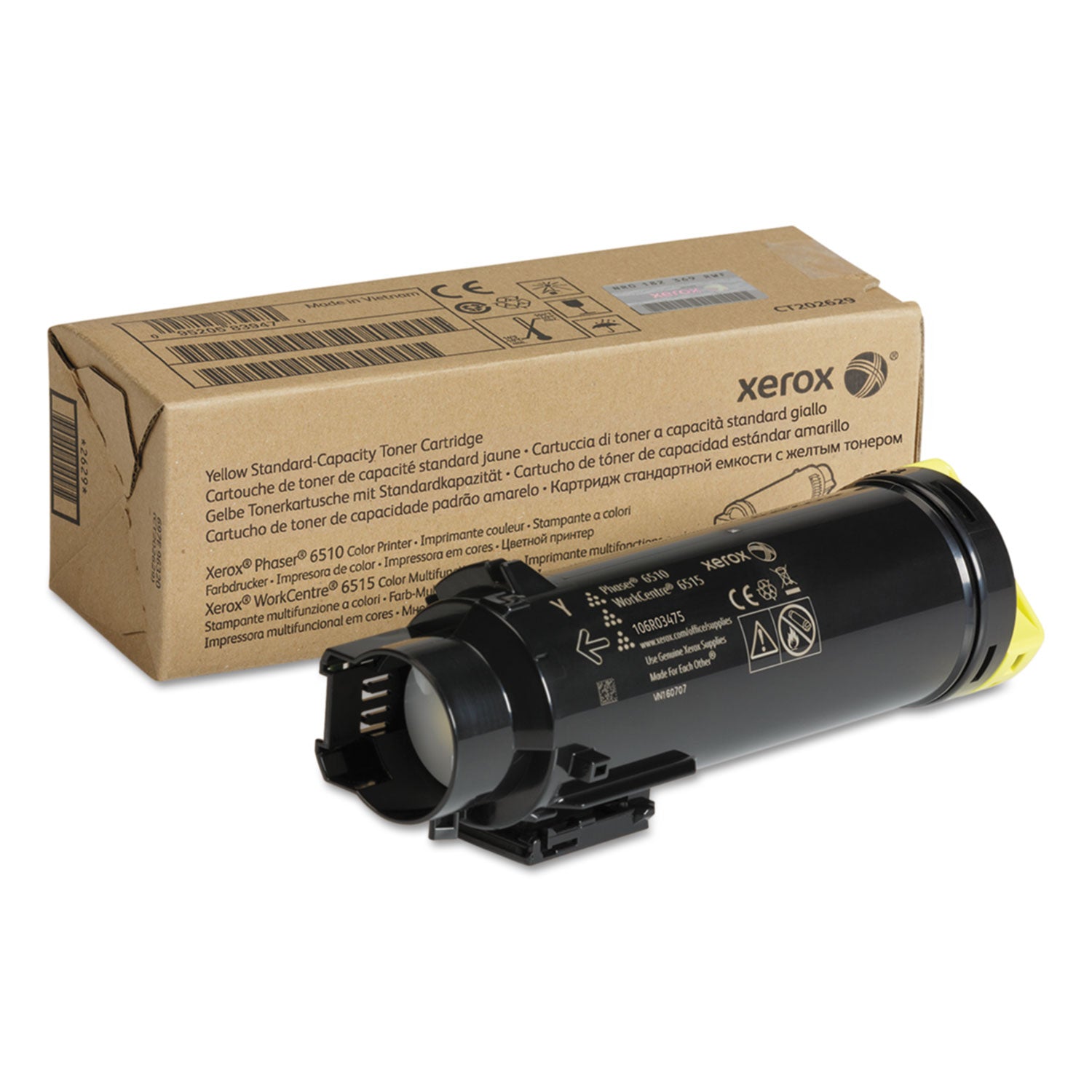 106r03475 Toner, 1,000 Page-Yield, Yellow