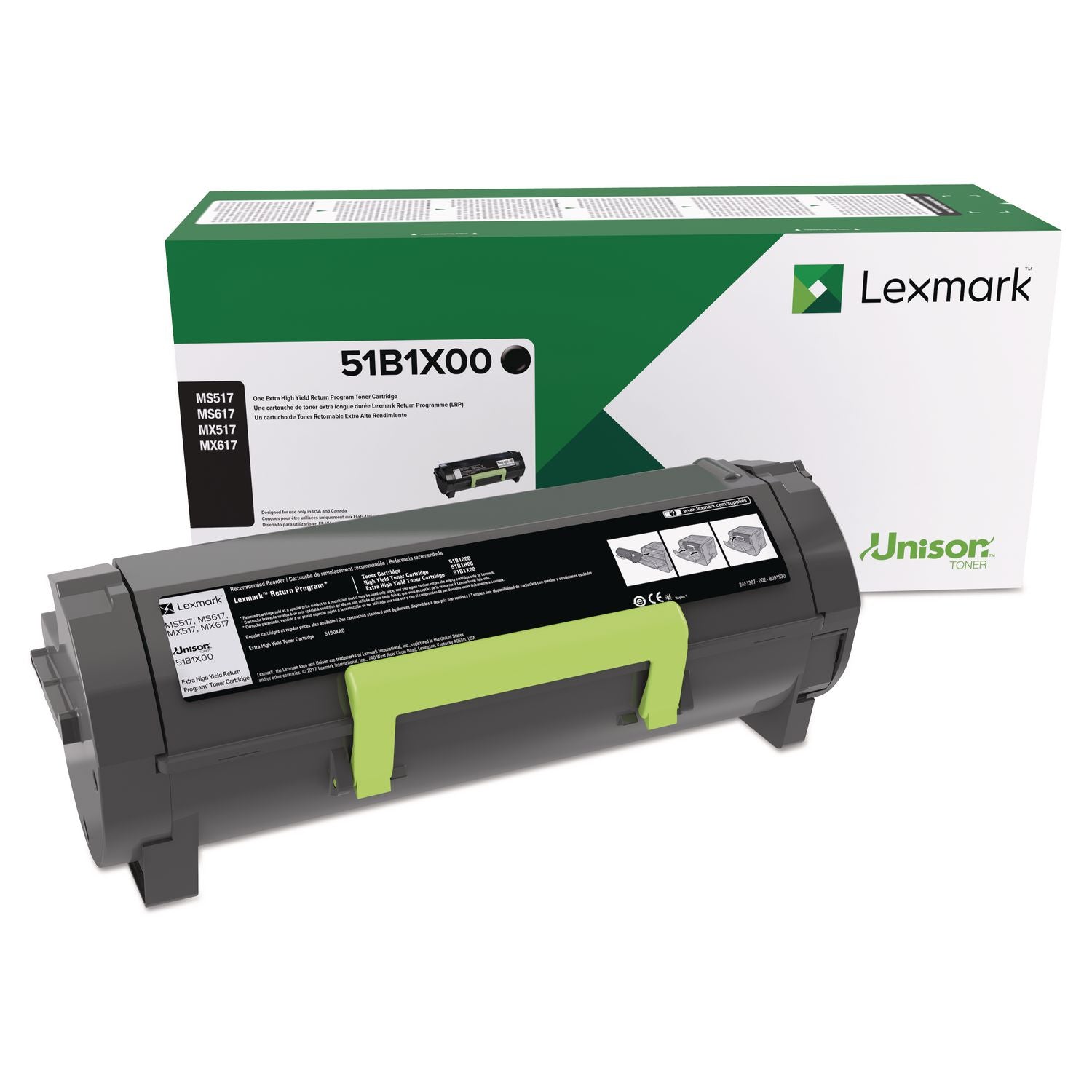 51b1x00 Unison Extra High-Yield Toner, 20,000 Page-Yield, Black