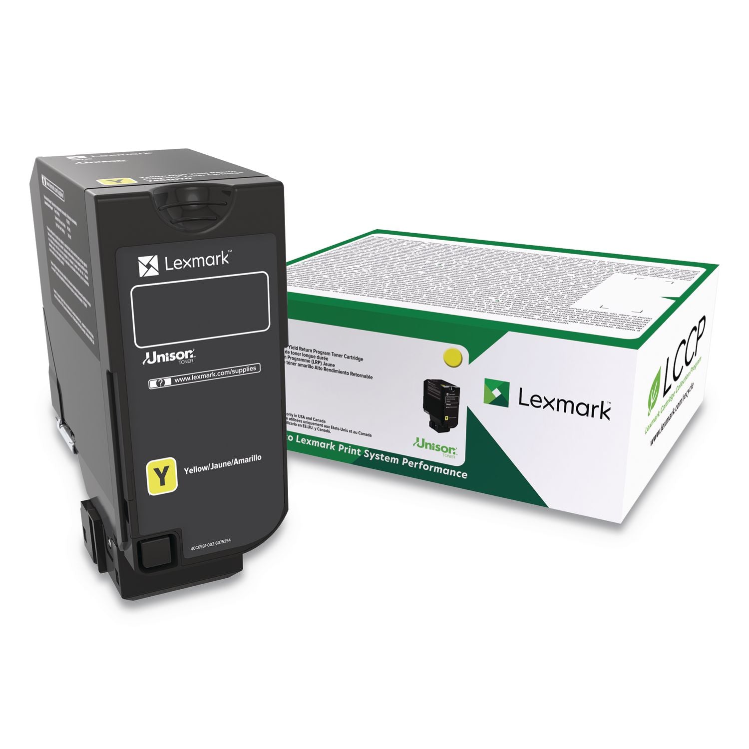 74c0hyg High-Yield Toner, 12,000 Page-Yield, Yellow