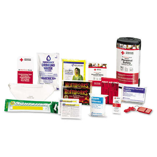 American Red Cross Personal Safety Pack For One Person, Nylon Backpack