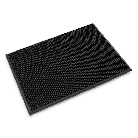 Mat-A-Dor Entrance Scraper Mat, Black Fingertip Textured Rubber Surface, 24" x 32"
