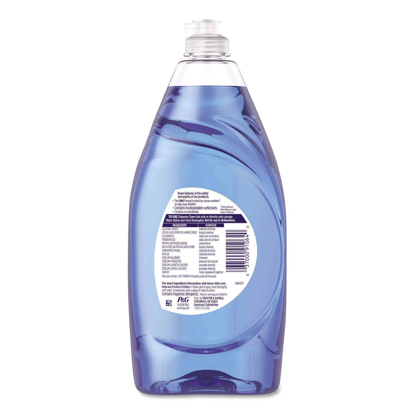 Ultra Liquid Dish Detergent, Dawn Original Scent, 38 oz. Bottle
