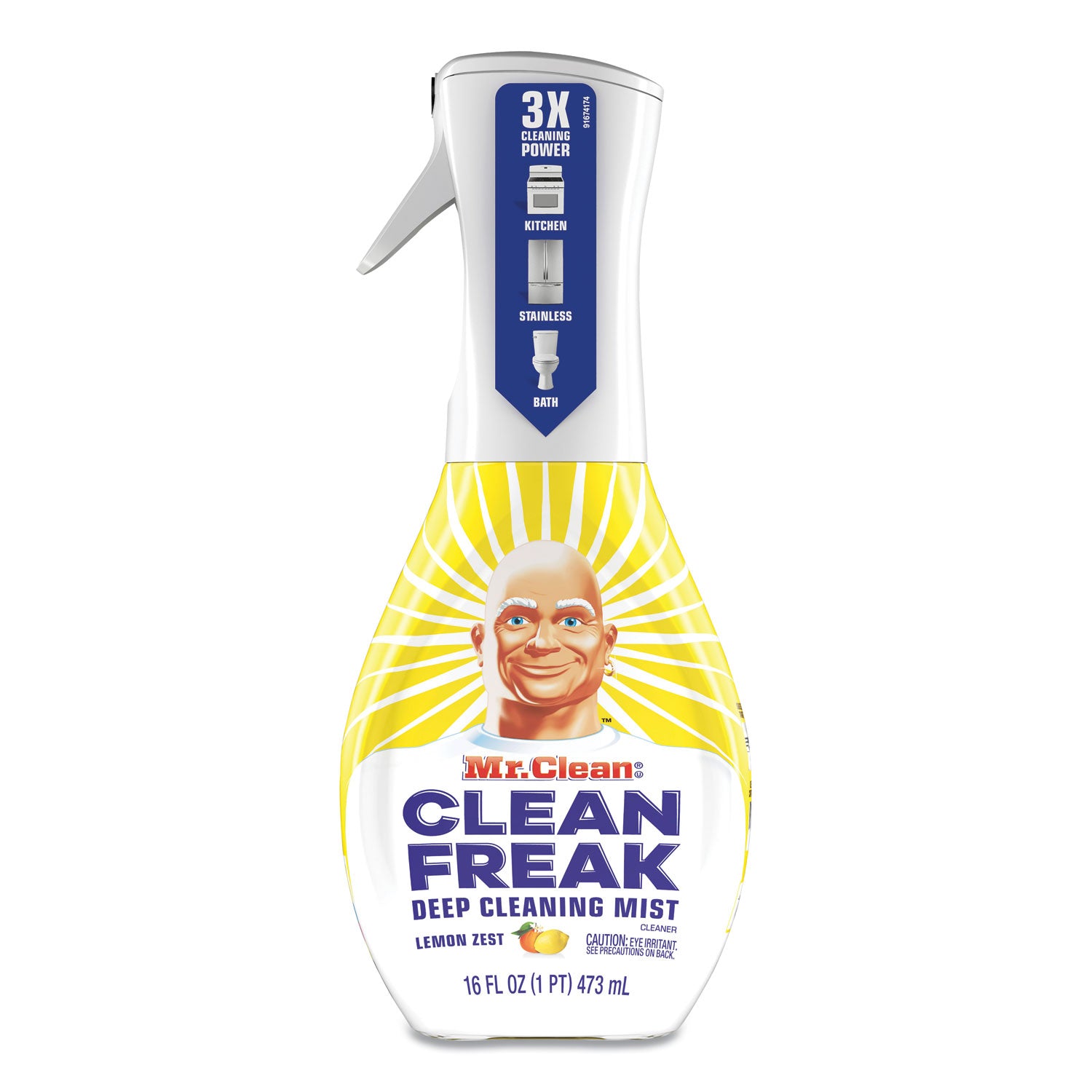 Clean Freak Deep Cleaning Mist Multi-Surface Spray, Lemon Scent, 16 oz Spray Bottle