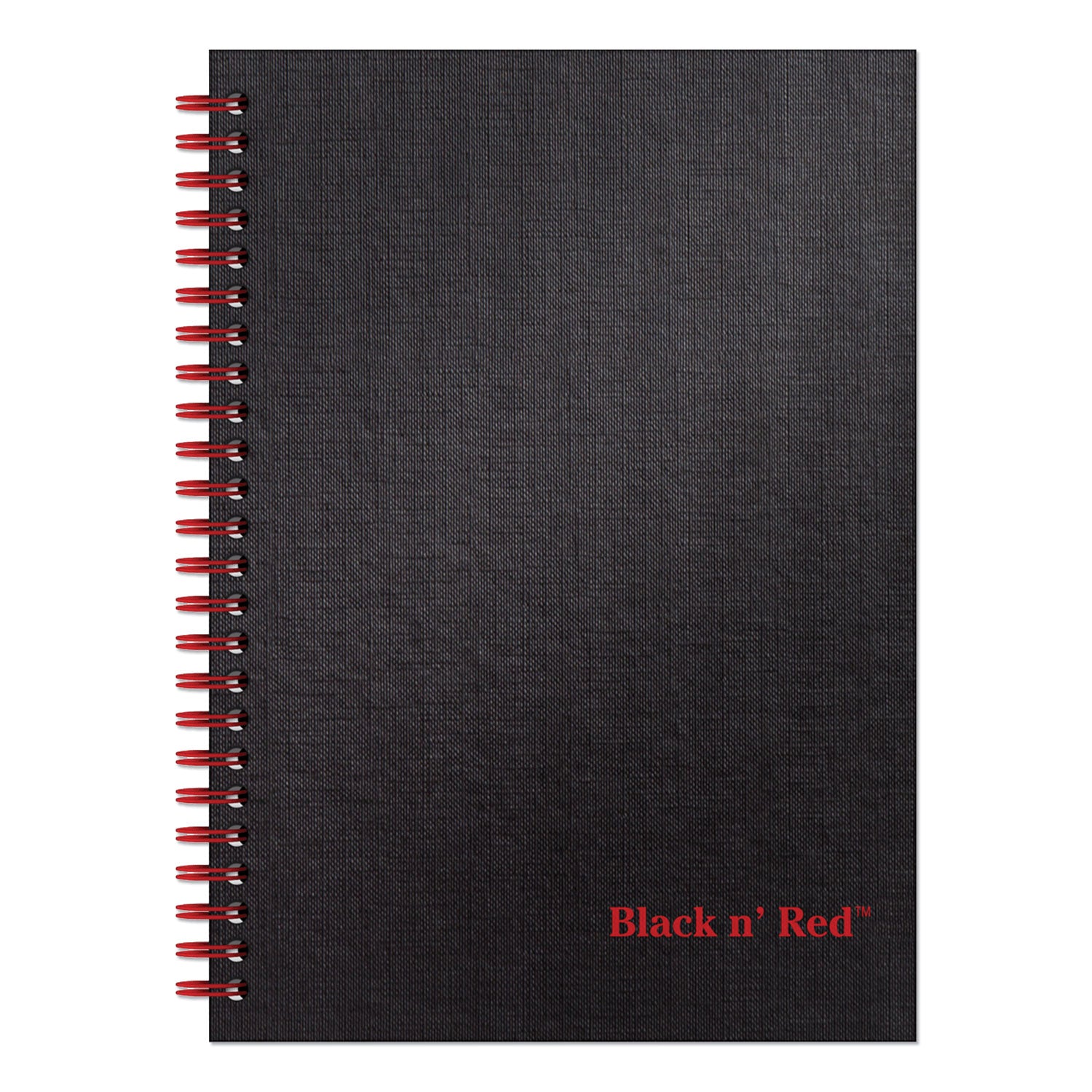 Hardcover Twinwire Notebooks, SCRIBZEE Compatible, 1-Subject, Wide/Legal Rule, Black/Red Cover, (70) 8.25 x 5.88 Sheets