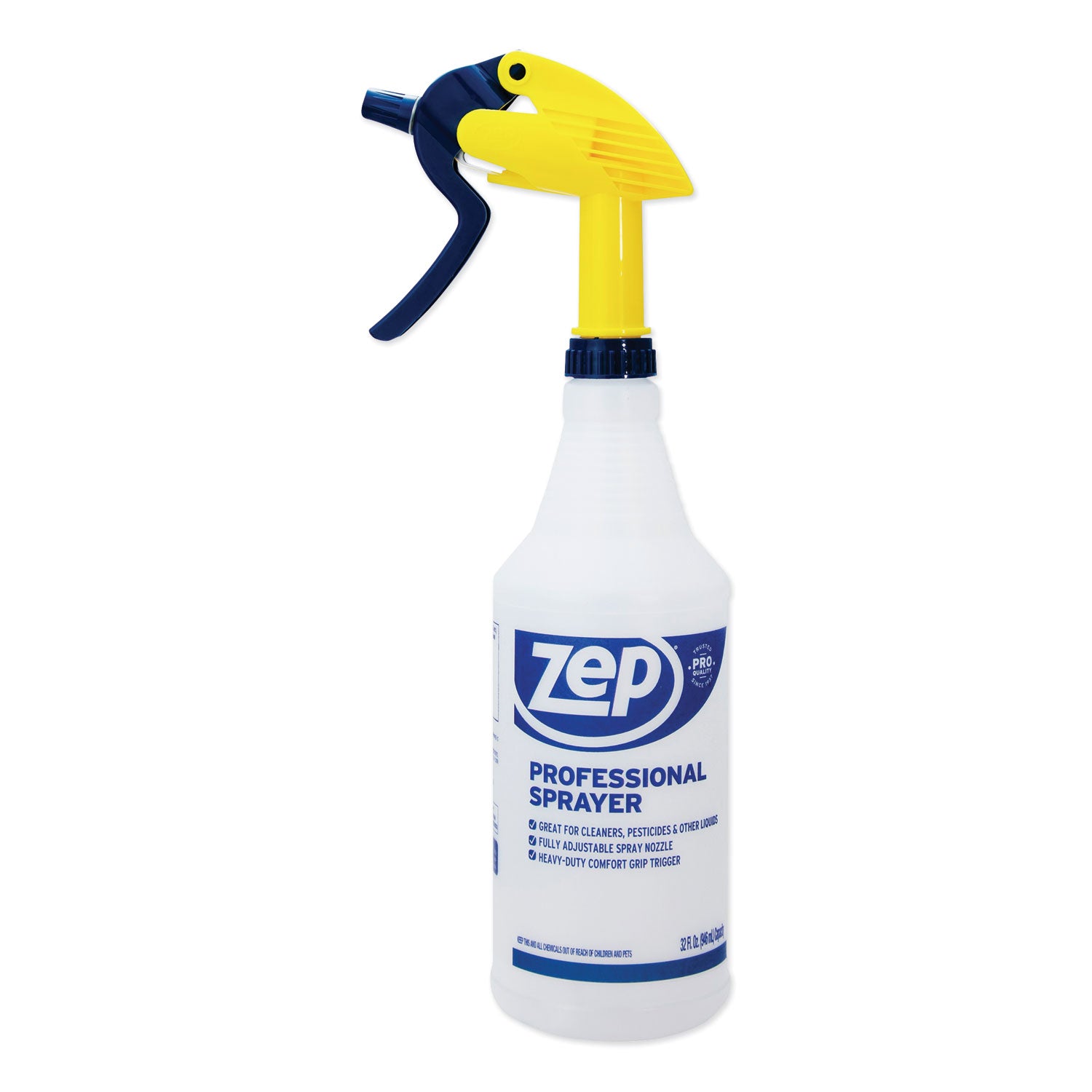 Professional Spray Bottle with Trigger Sprayer, 32 oz Bottle, Clear