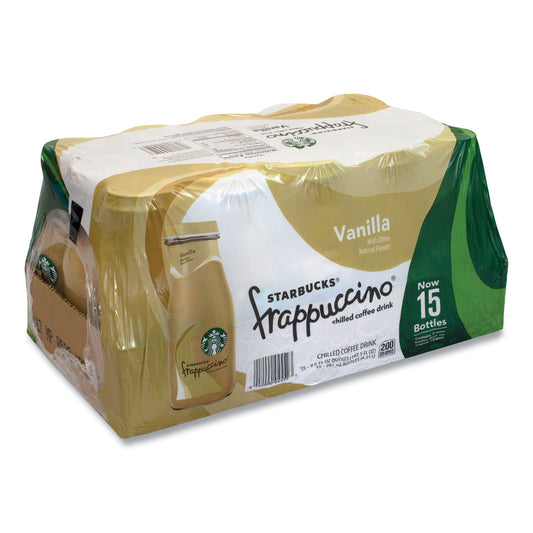 Frappuccino Coffee, Vanilla, 9.5 oz Bottle, 15/Carton