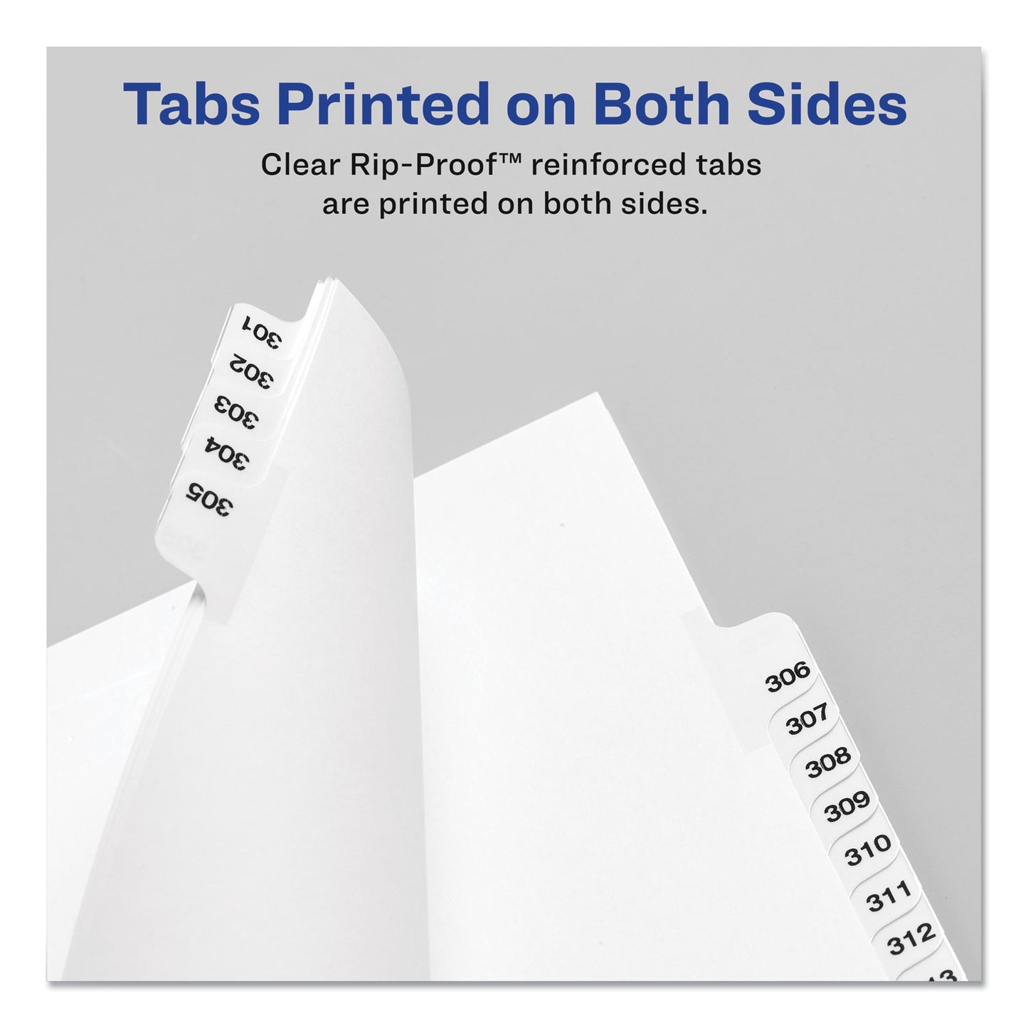 Preprinted Legal Exhibit Side Tab Index Dividers, Avery Style, 25-Tab, 51 To 75, 11 X 8.5, White, 1 Set, (1332)
