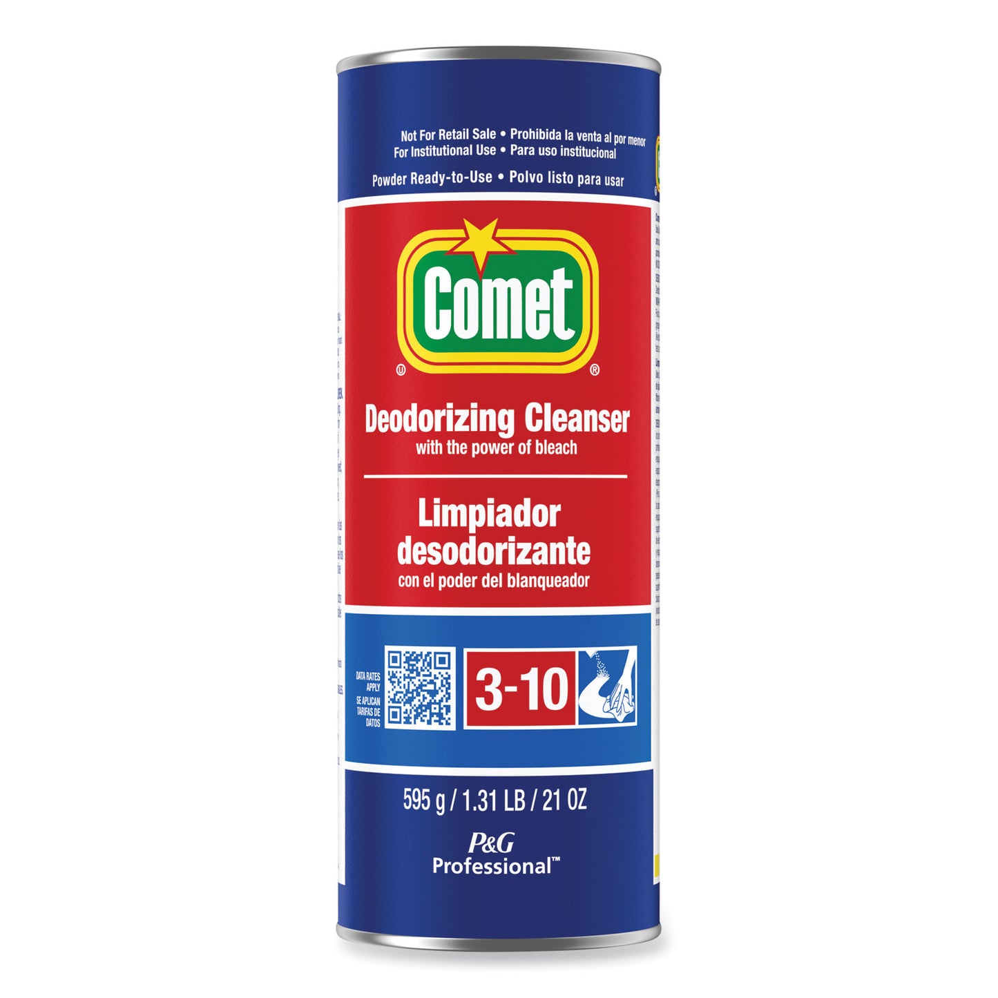Deodorizing Cleanser With Bleach, Powder, 21 Oz Canister