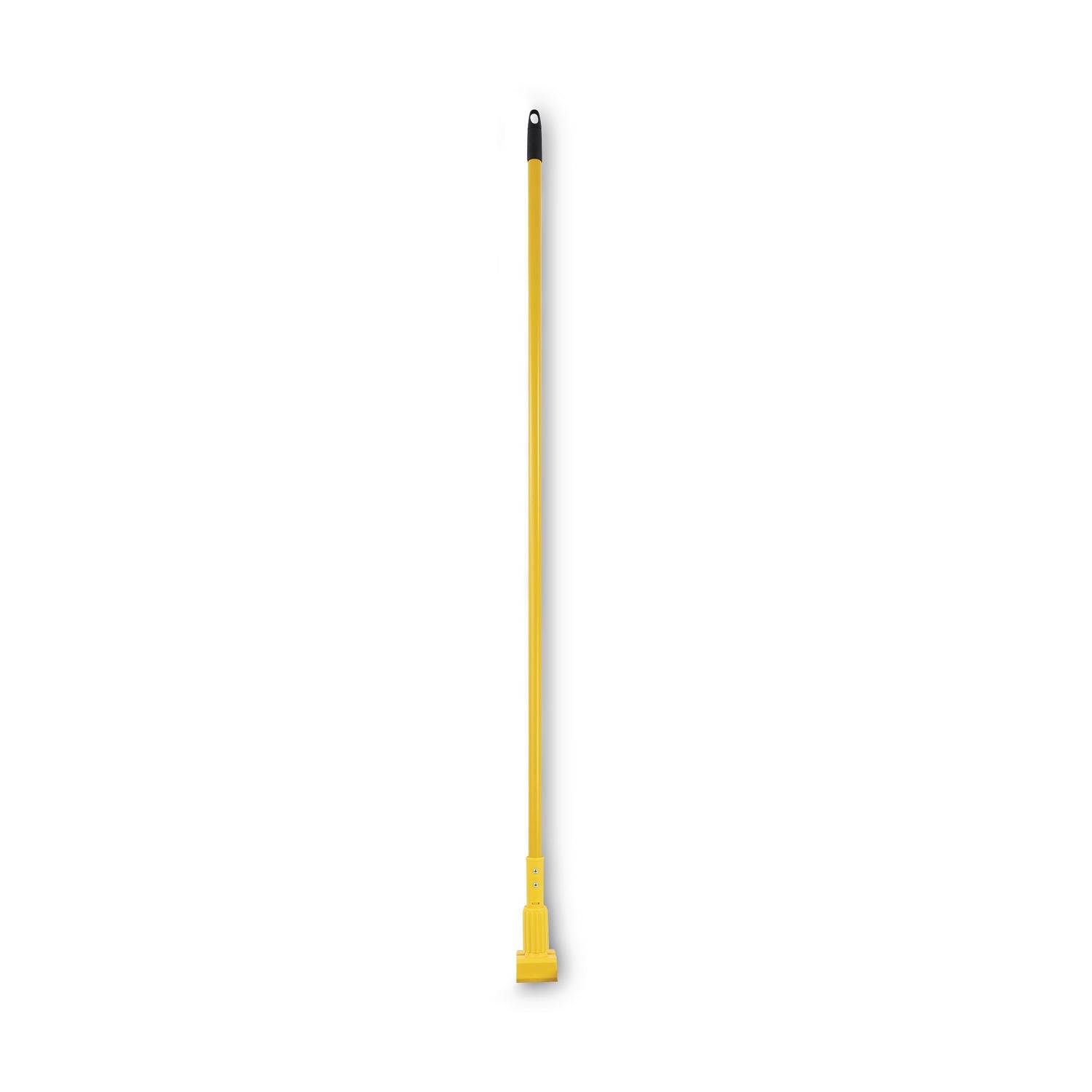 Plastic Jaws Mop Handle for 5" Wide Mop Heads, 1" dia x 60", Yellow