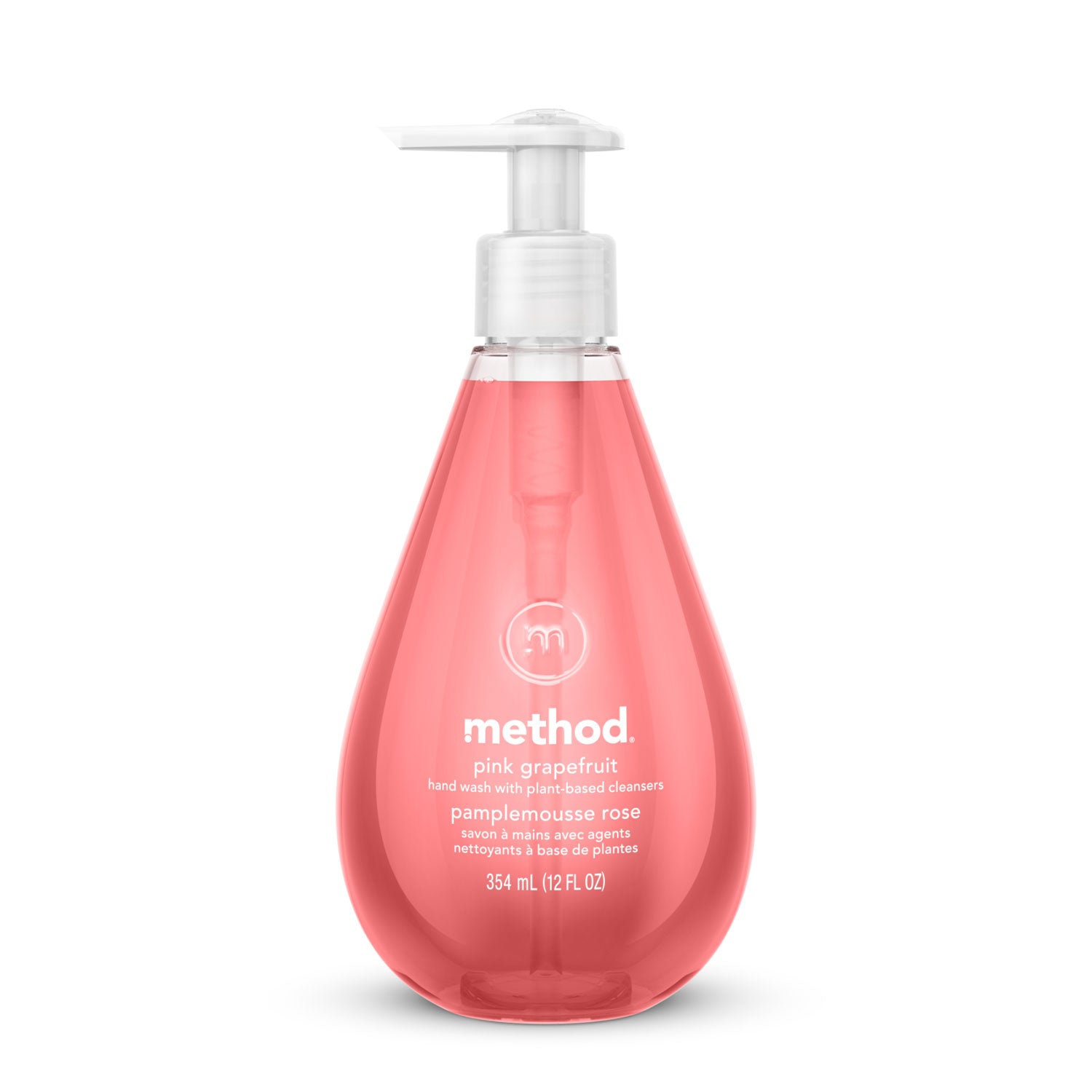Gel Hand Wash, Pink Grapefruit Scent, 12 oz