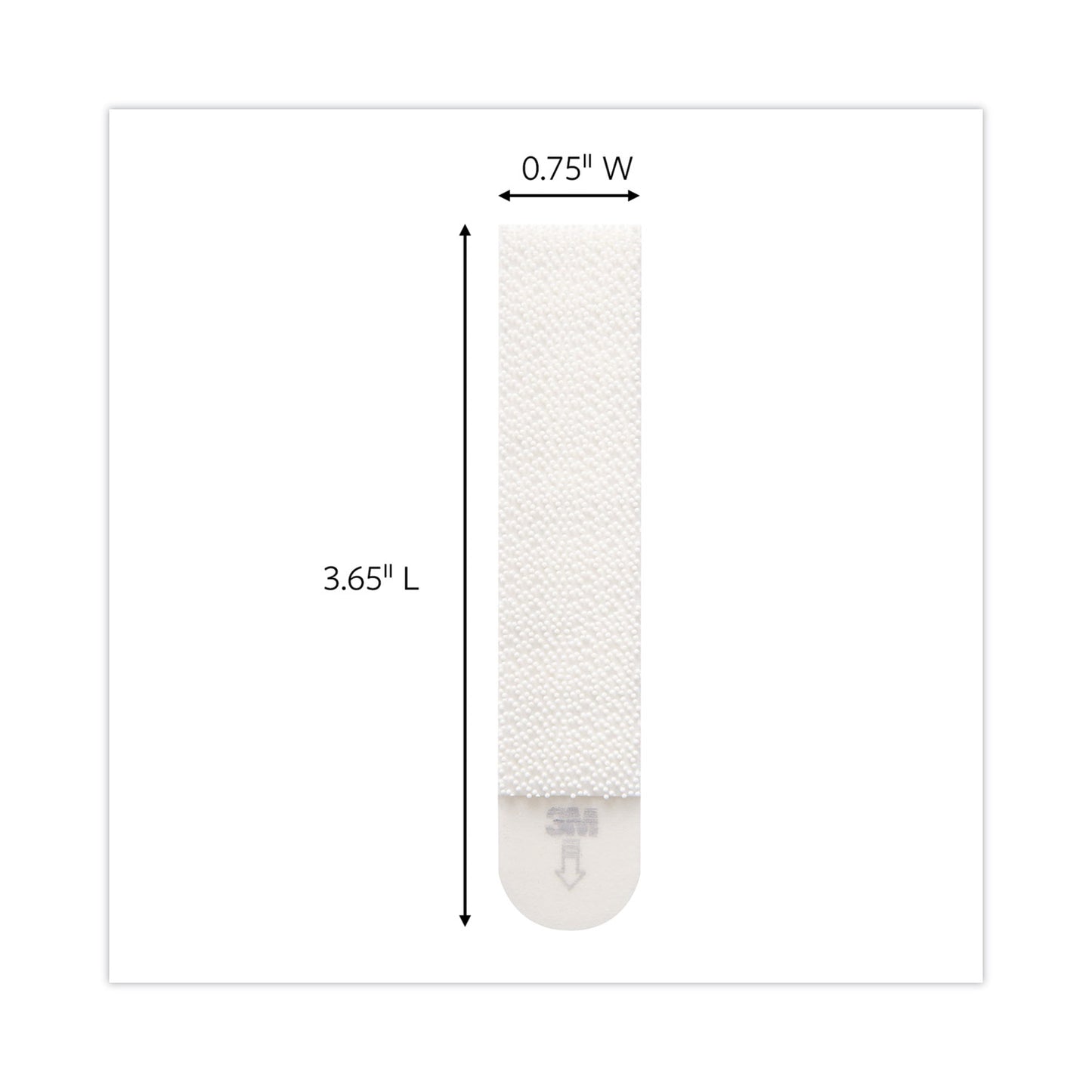 Damage-Free Hanging Picture Hanging Strip Pairs, Holds Up to 3.75 lb, Large: 0.75" x 3.65", White, 120/Pack