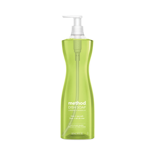 Dish Soap, Lime and Sea Salt Scent, 18 oz Pump Bottle