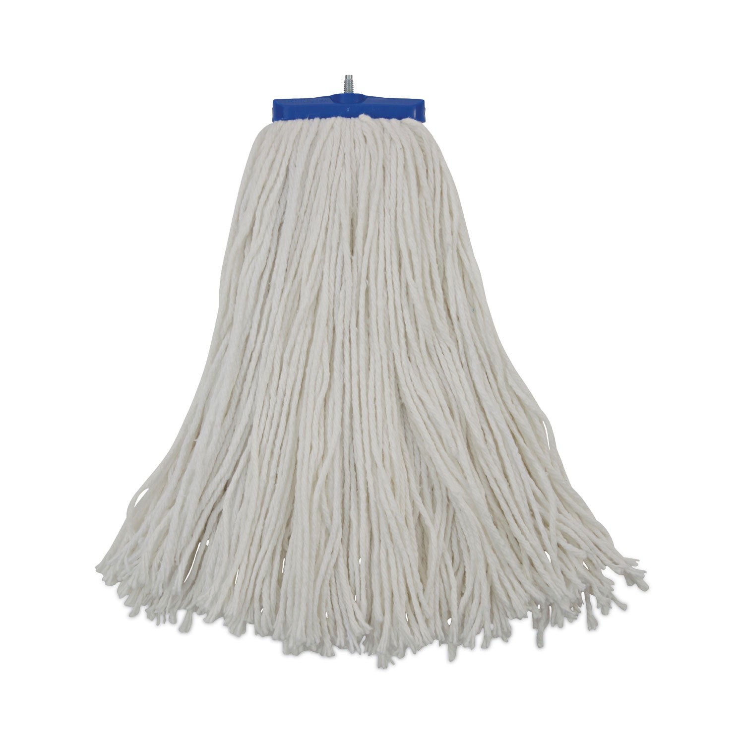 Cut-End Lie-Flat Wet Mop Head, Rayon, 16 oz, White