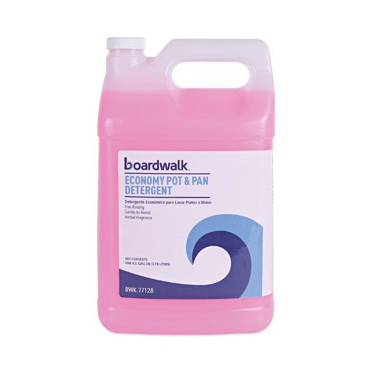 Industrial Strength Pot and Pan Hand Dishwashing Detergent, Herbal Scent, 1 gal Bottle