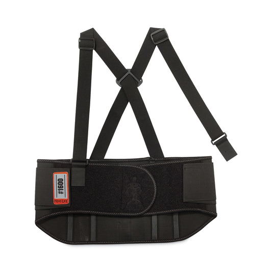 ProFlex 1600 Standard Elastic Back Support Brace, X-Small, 20" to 25" Waist, Black