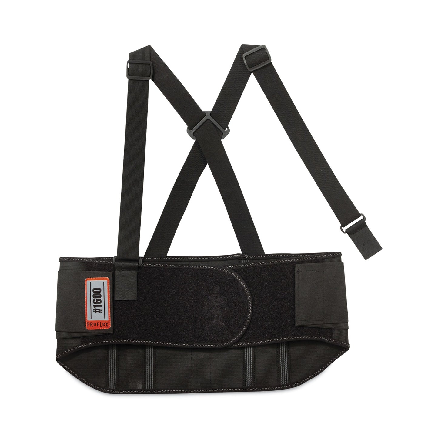 ProFlex 1600 Standard Elastic Back Support Brace, 3X-Large, 46" to 52" Waist, Black
