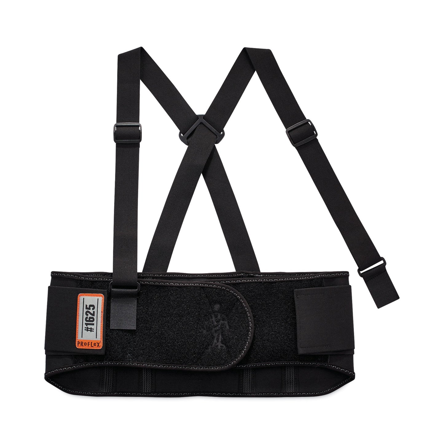 ProFlex 1625 Elastic Back Support Brace, Small, 25" to 30" Waist, Black