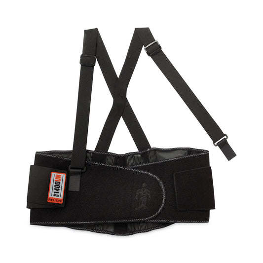 ProFlex 1400UN Universal Size Back Support Brace, One Size Fits All, 25" to 58" Waist, Black