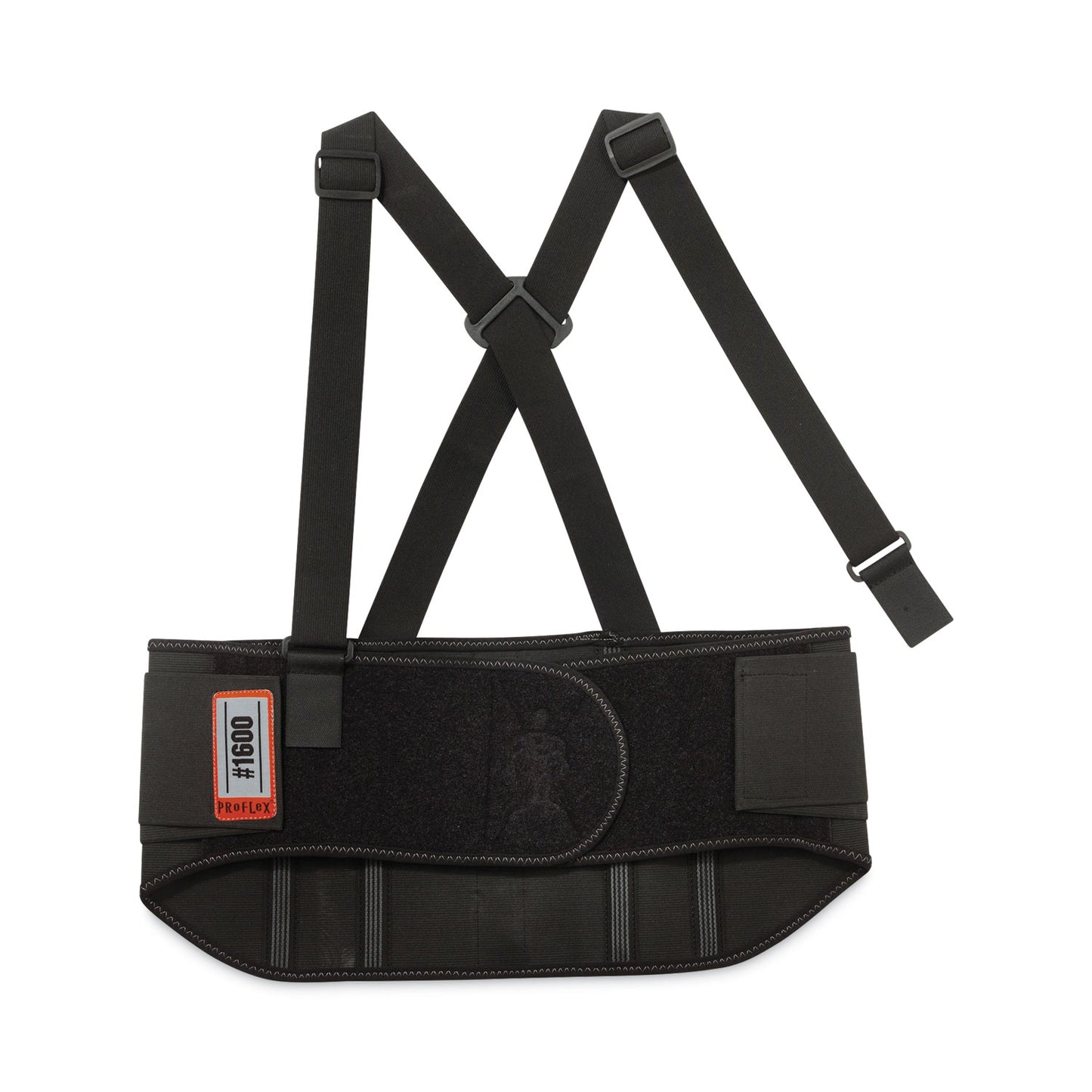 ProFlex 1600 Standard Elastic Back Support Brace, Medium, 30" to 34" Waist, Black