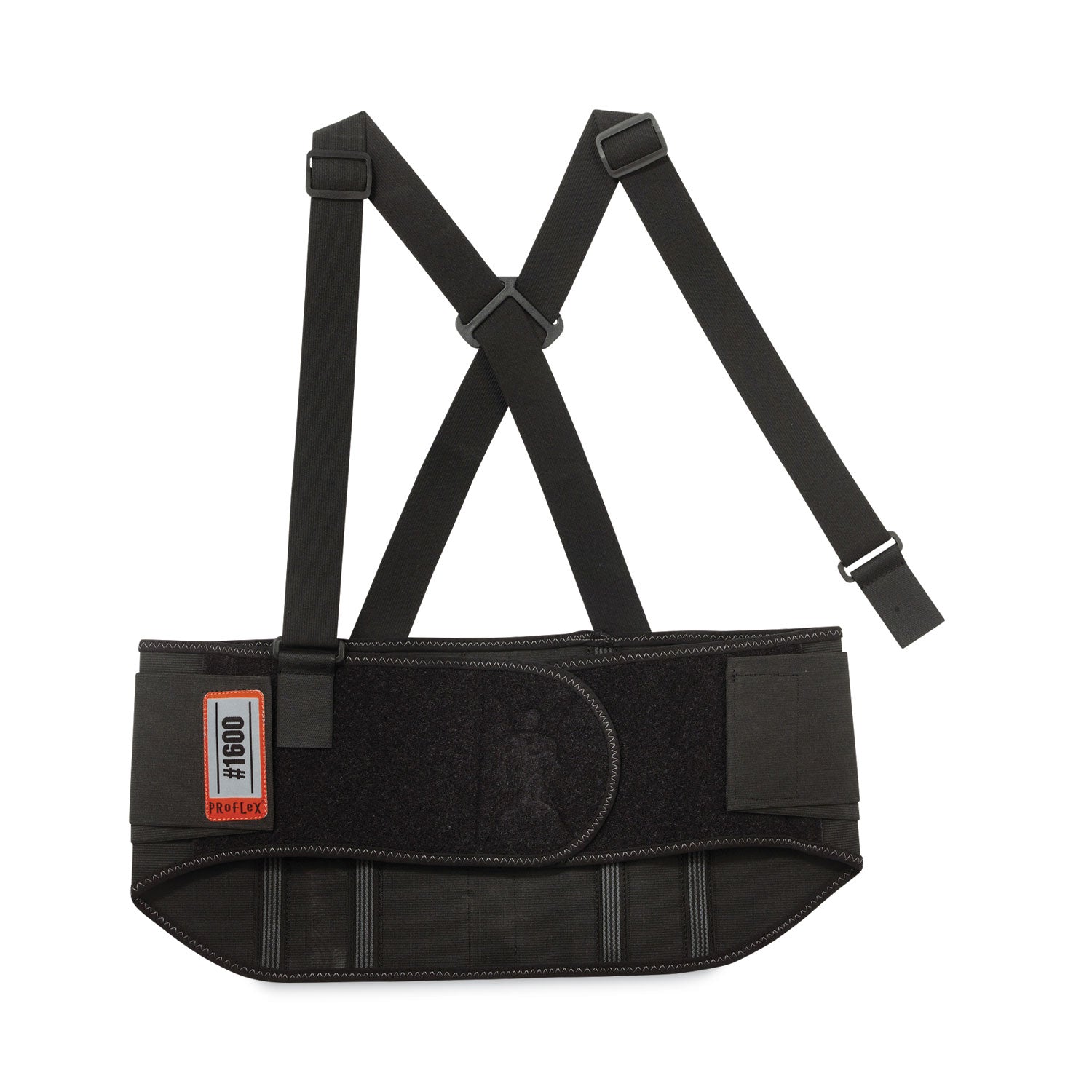 ProFlex 1600 Standard Elastic Back Support Brace, 2X-Large, 42" to 46" Waist, Black