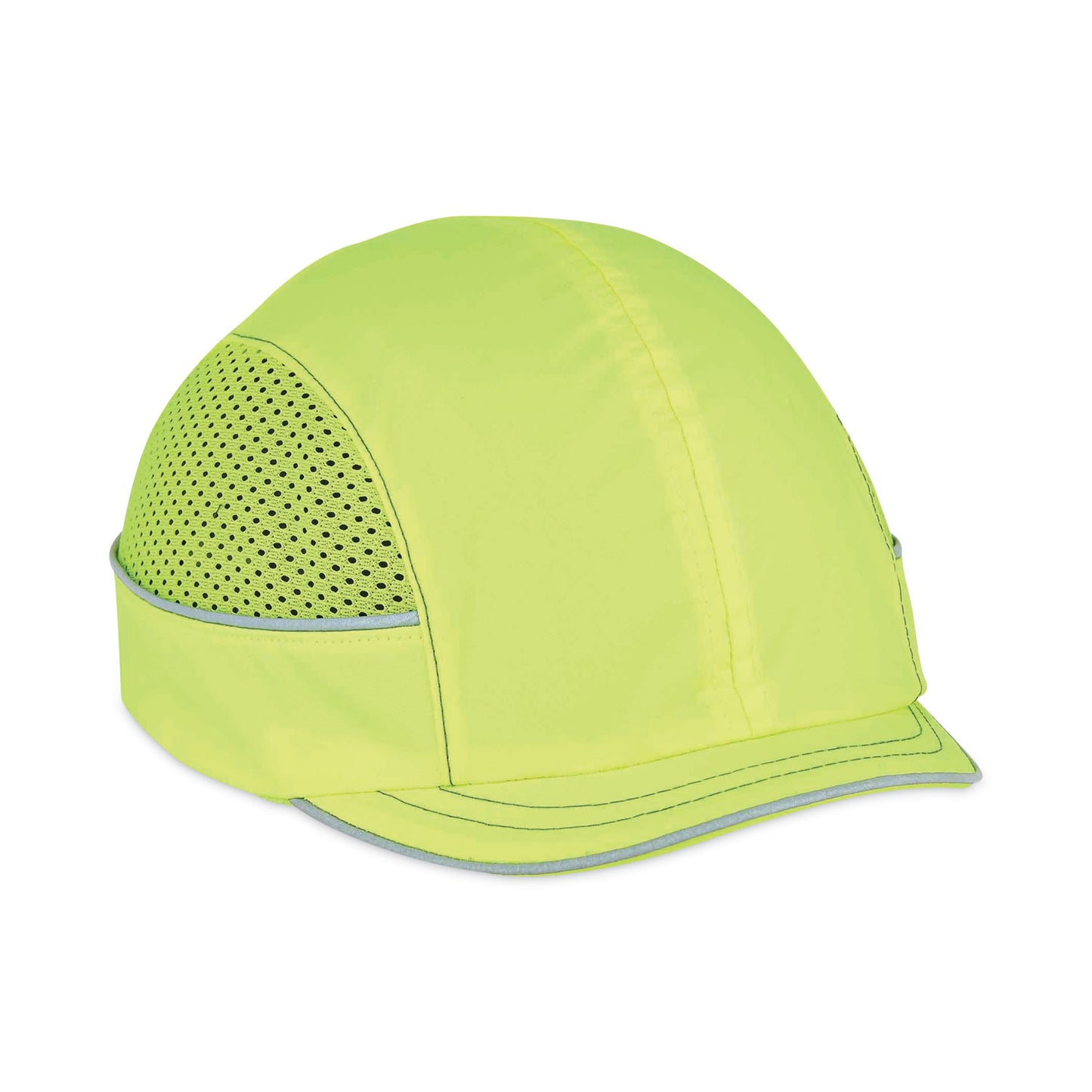 Skullerz 8950 Bump Cap, Micro Front Brim, XXX-Small to Large (Up to 7.5), 0.01" Insert, Lime