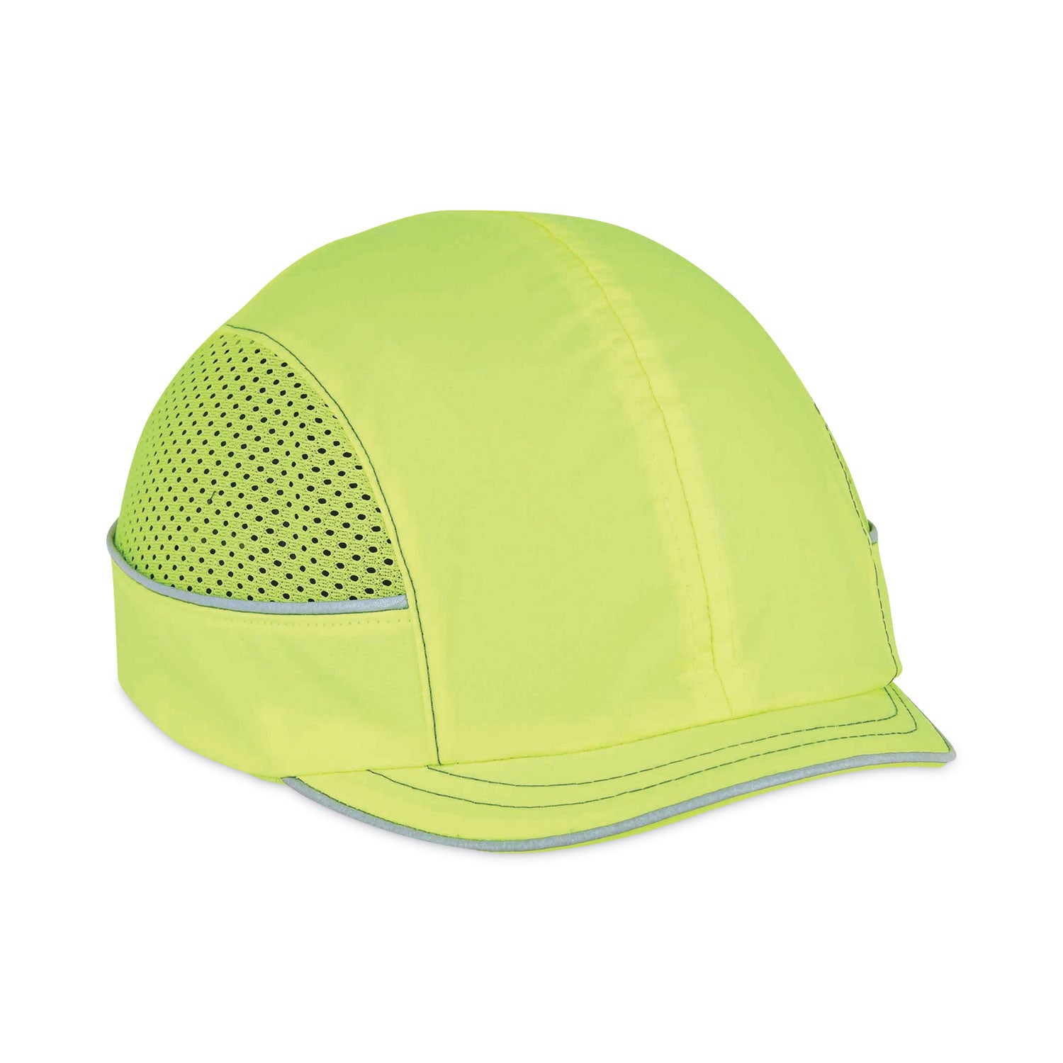 Skullerz 8950 Bump Cap, Micro Front Brim, XXX-Small to Large (Up to 7.5), 0.01" Insert, Lime