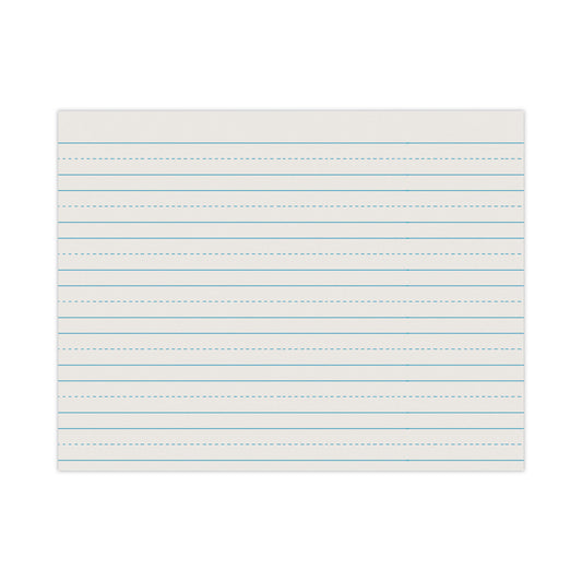 Skip-A-Line Ruled Newsprint Paper, 3/4" Two-Sided Long Rule, 8.5 x 11, 500/Ream