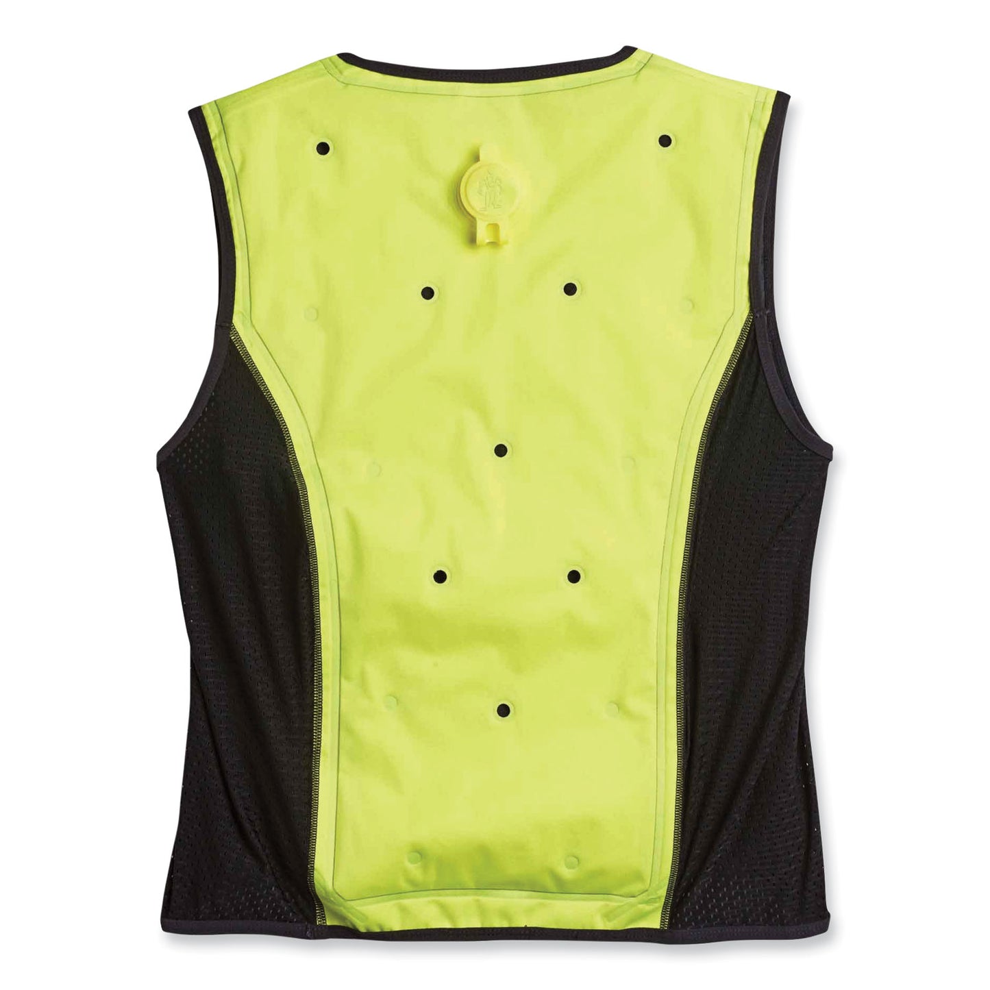 Chill-Its 6685 Premium Dry Evaporative Cooling Vest with Zipper, Nylon, 2X-Large, Lime