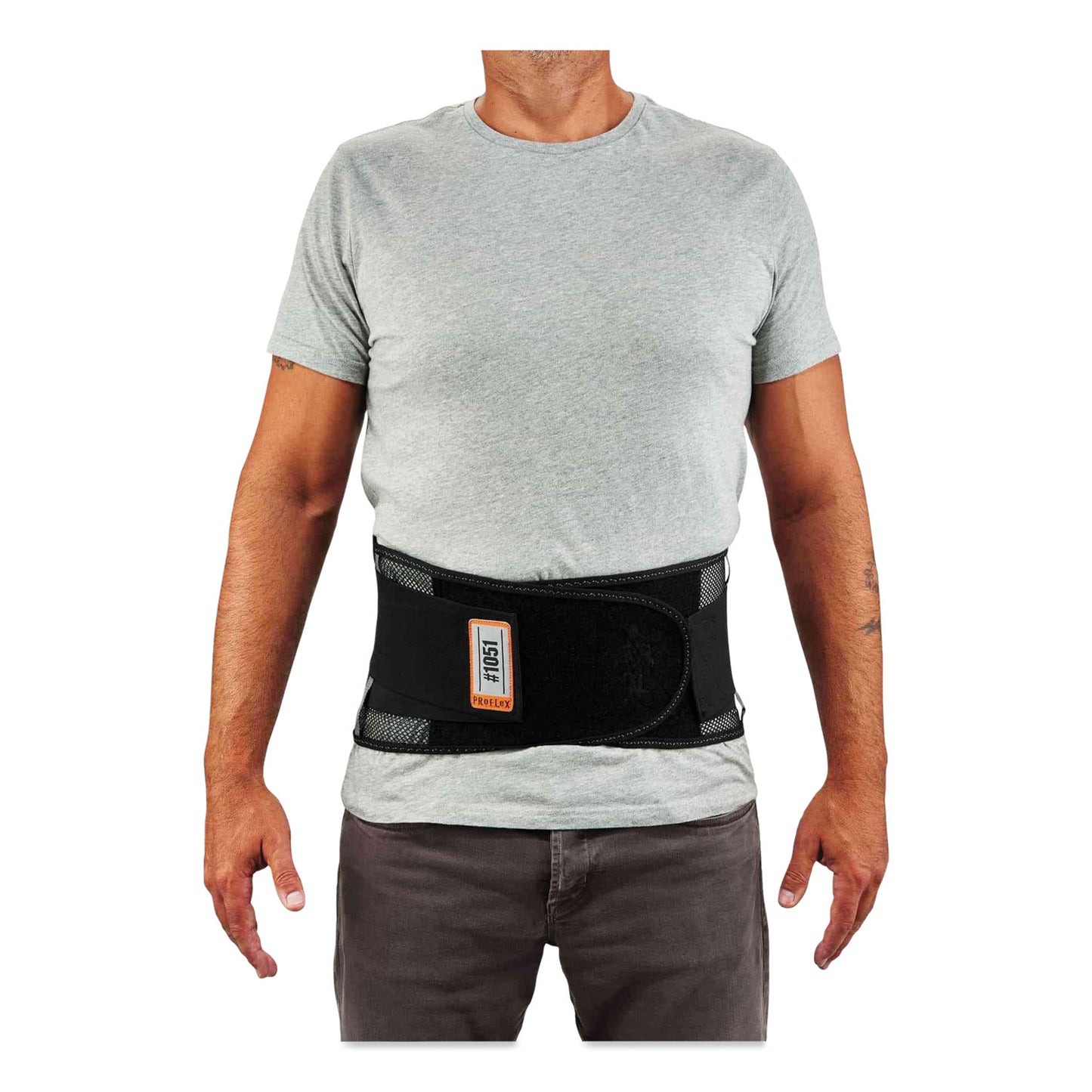 ProFlex 1051 Mesh Back Support, X-Large, 38" to 42" Waist, Black