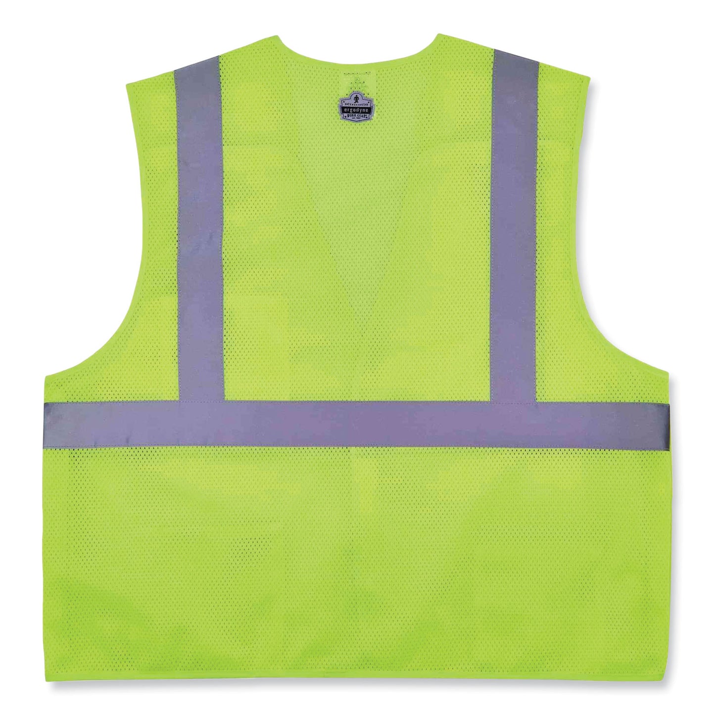 GloWear 8217BA Class 2 Breakaway Mesh Vest, Polyester, Large/X-Large, Lime
