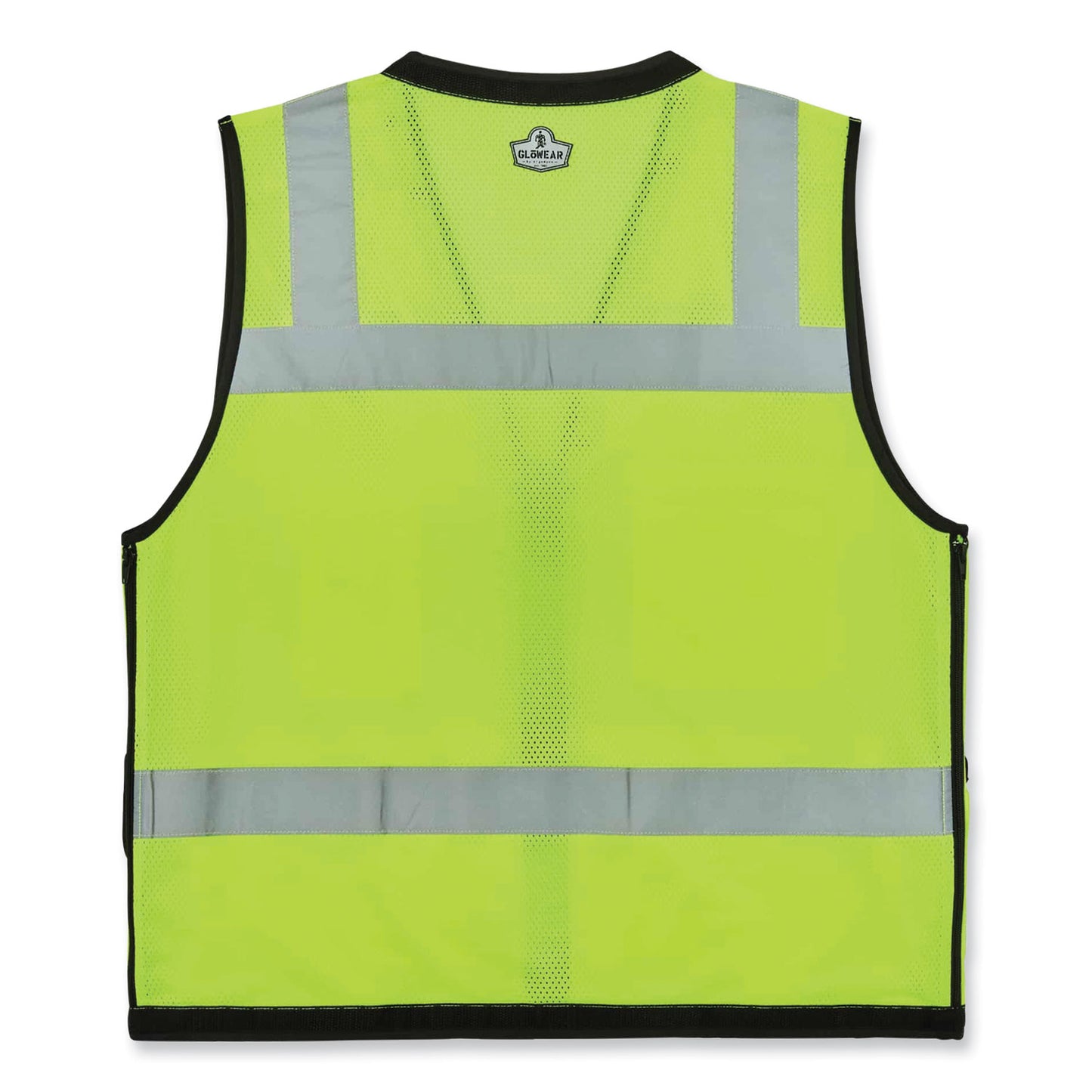 GloWear 8253HDZ Class 2 Heavy-Duty Mesh Surveyors Vest, Polyester, Small/Medium, Lime