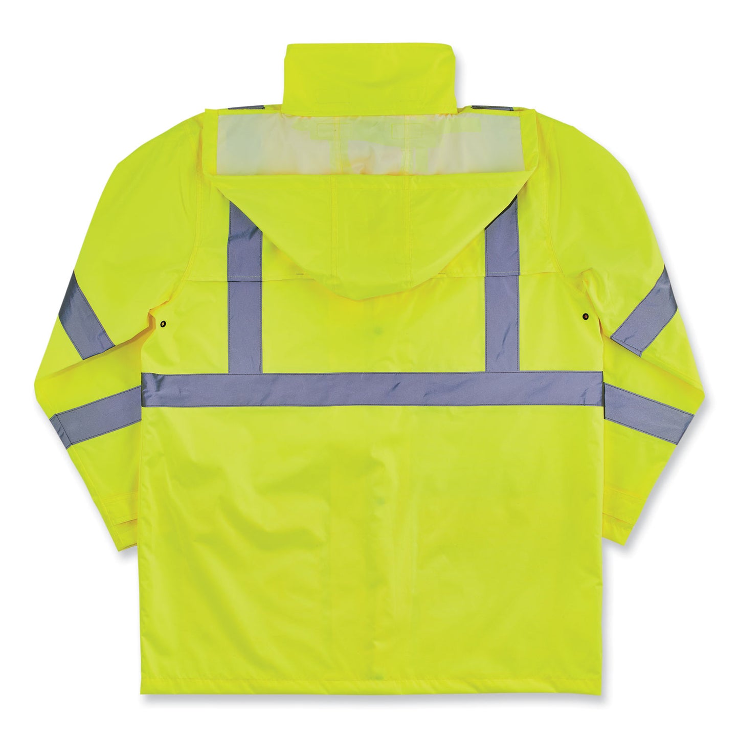 GloWear 8366 Class 3 Lightweight Hi-Vis Rain Jacket, Polyester, X-Large, Lime