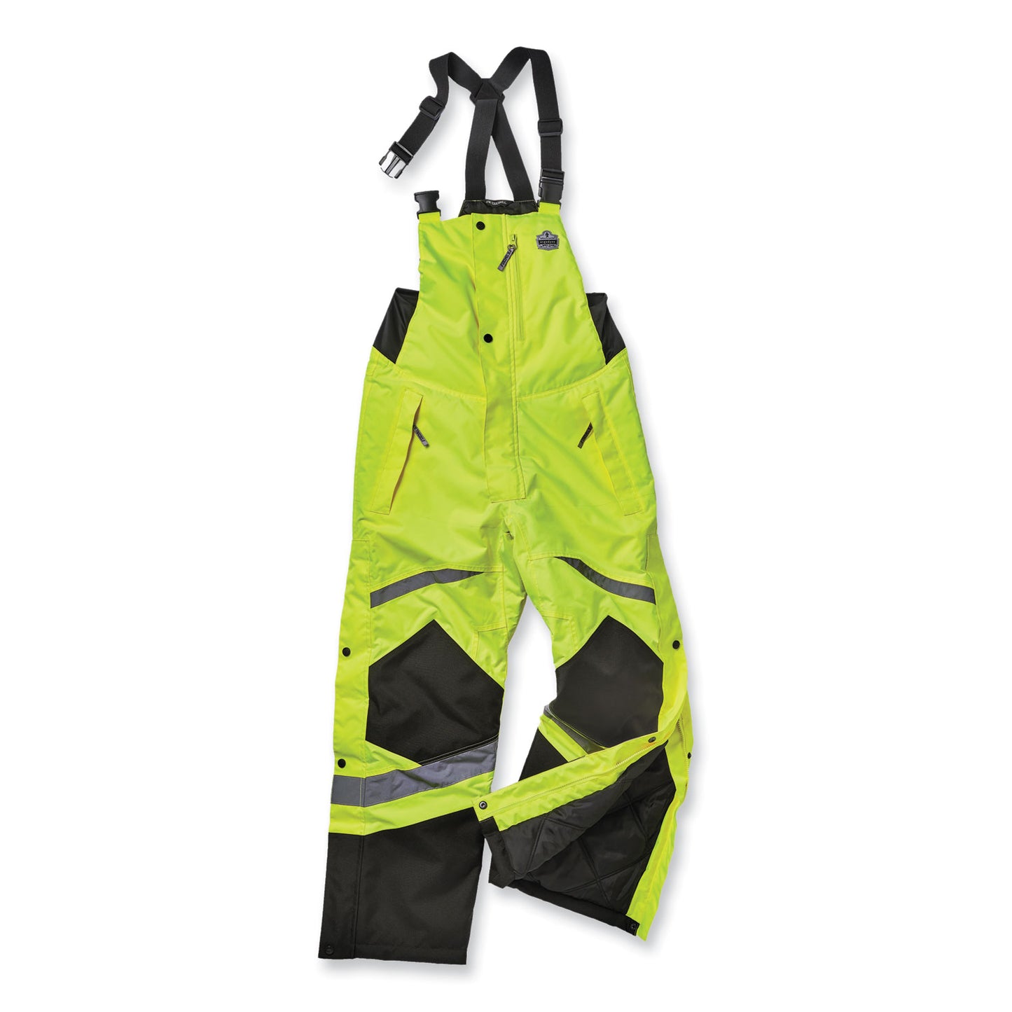 GloWear 8928 Class E Hi-Vis Insulated Bibs, 2X-Large, Lime