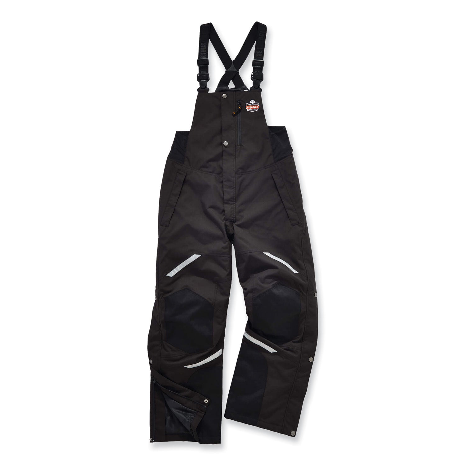 N-Ferno 6471 Thermal Bibs with 500D Nylon Shell, X-Large, Black