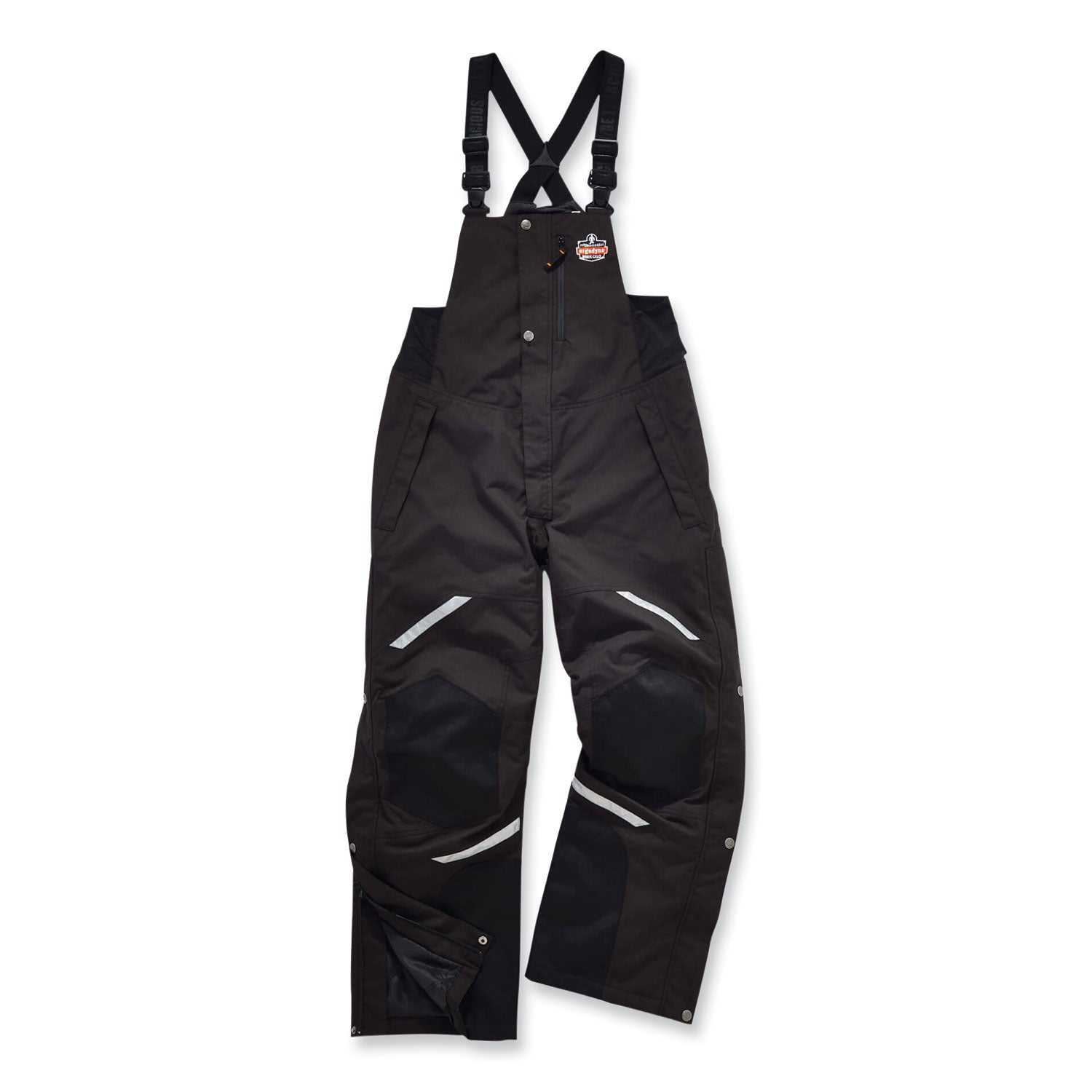 N-Ferno 6471 Thermal Bibs with 500D Nylon Shell, 3X-Large, Black