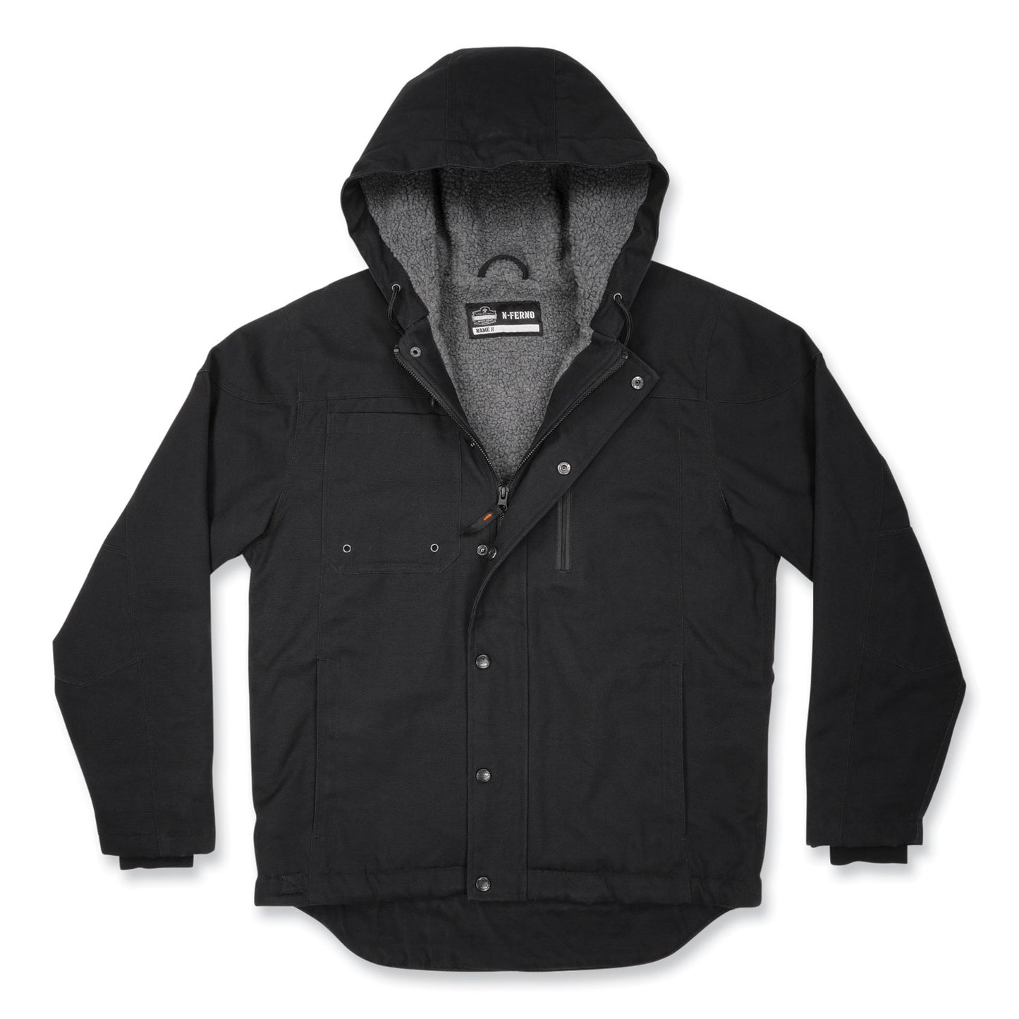 N-Ferno 6468 Duck Canvas Work Jacket, 2X-Large, Black