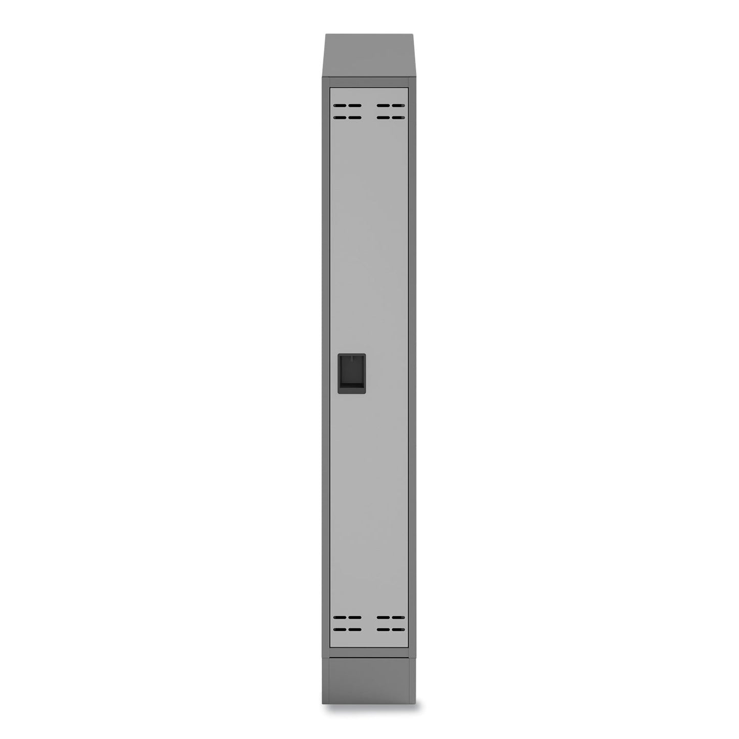 Single Continuous Metal Locker Base Addition, 11.7w x 16d x 5.75h, Gray