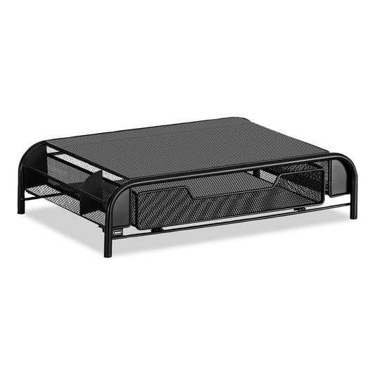Powered Onyx Monitor Stand, 18.25" x 11.75" x 4.5", Black