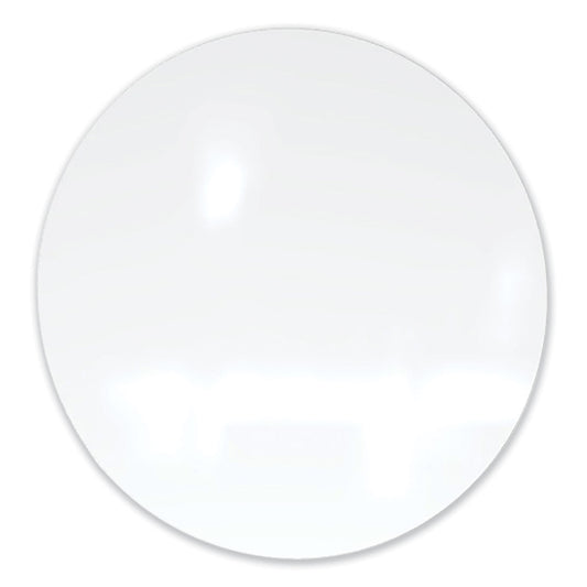 Coda Low Profile Circular Magnetic Glassboard, 24" x 24", White Surface