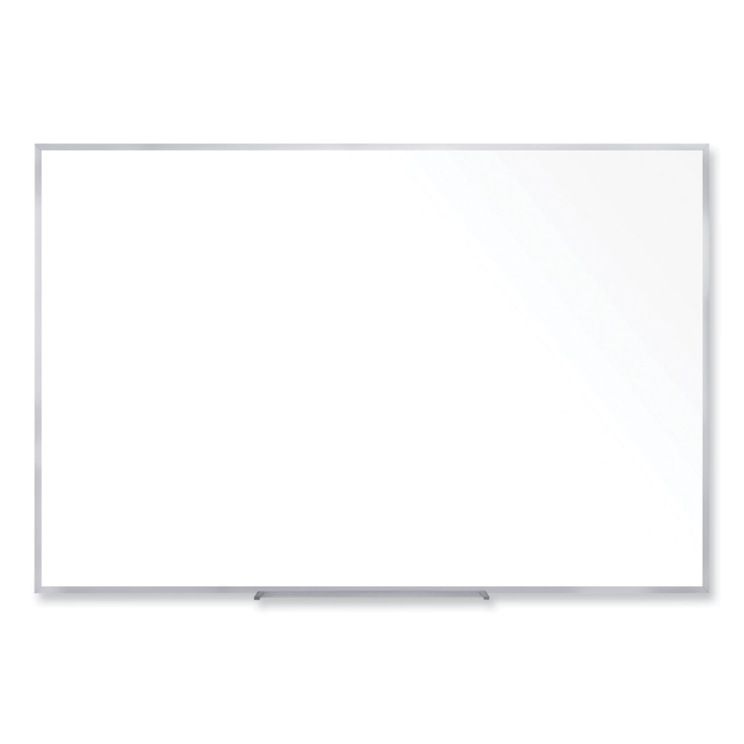 Non-Magnetic Whiteboard with Aluminum Frame, 60.63" x 48.47", White Surface, Satin Aluminum Frame