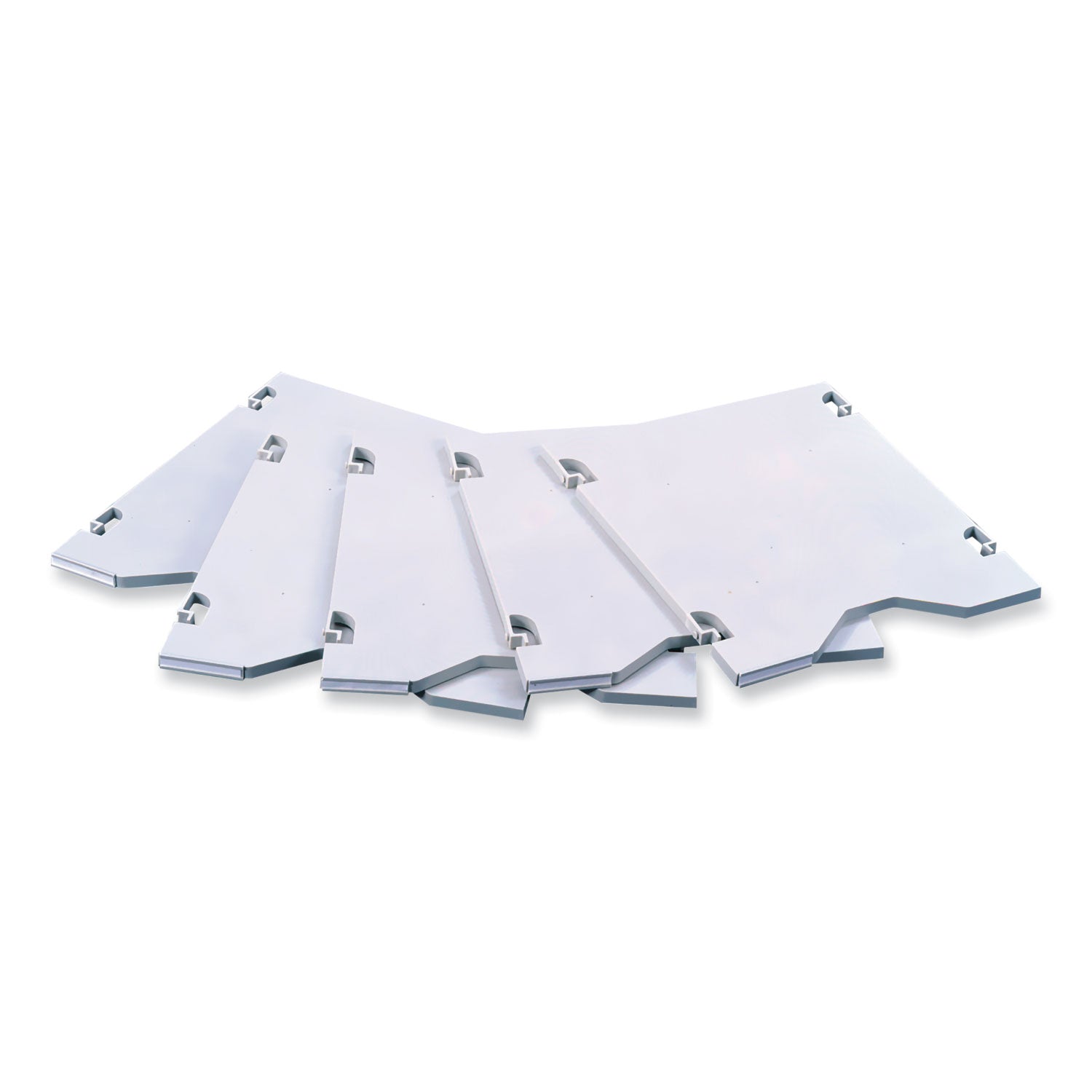 E-Z Sort Additional Mail Trays, 5 Shelves, 11 x 12.5 x 0.5, Gray